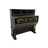 Luis Casali - Late 19th century Spanish barrel organ in ebonised and gilded case