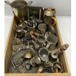 Quantity of silver plated metalware to include Walker & Hall