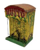 'Nutto' Sand automation acrobatic monkey performing in a cage toy