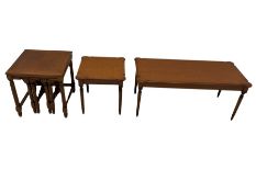 Rectangular mahogany coffee table
