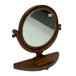 Victorian mahogany circular dressing table mirror