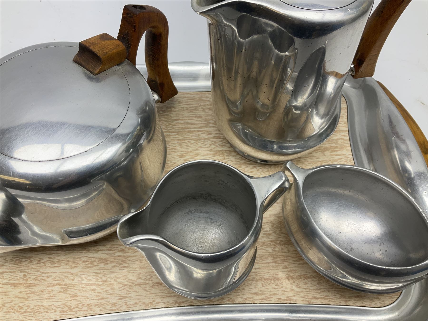 Piquot ware Newmaid tea set - Image 2 of 5