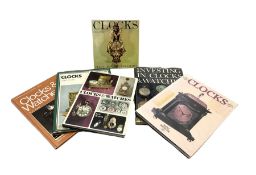 Collection of reference books relating to clocks and watches (6)