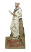 Player's Please Navy Cut advert cutout standee