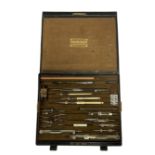 Victorian drawing instrument set by Drawing Office Supplies Ltd