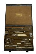 Victorian drawing instrument set by Drawing Office Supplies Ltd