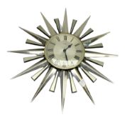 1970's Metamec "Starburst" Clock D60cm