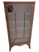 Edwardian mahogany display cabinet