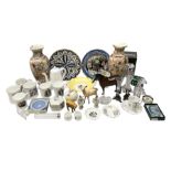 Quantity of ceramics to include Royal Doulton Bunnykins money box