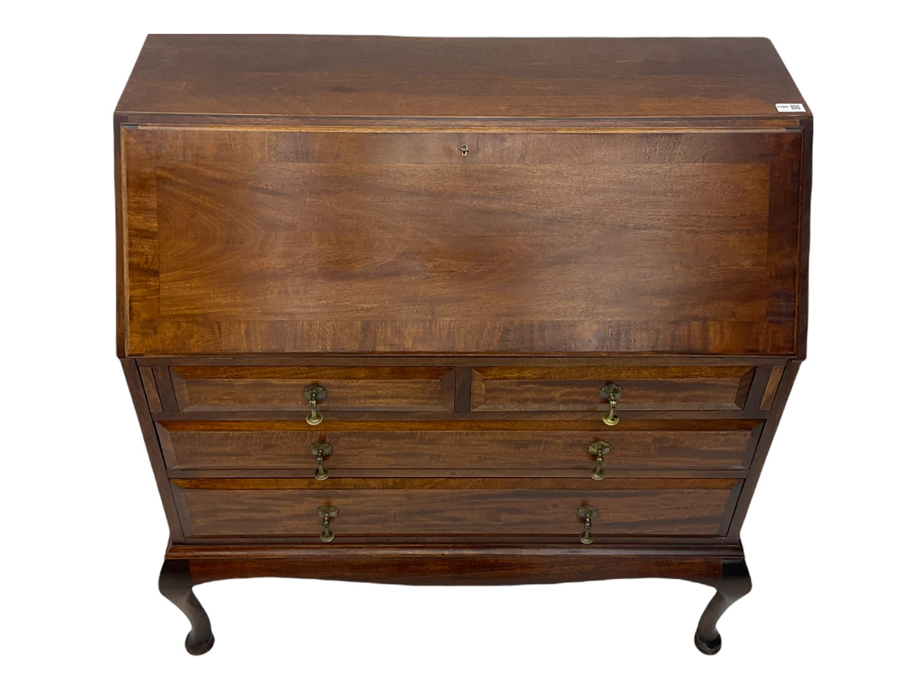 Georgian style mahogany bureau - Image 3 of 11