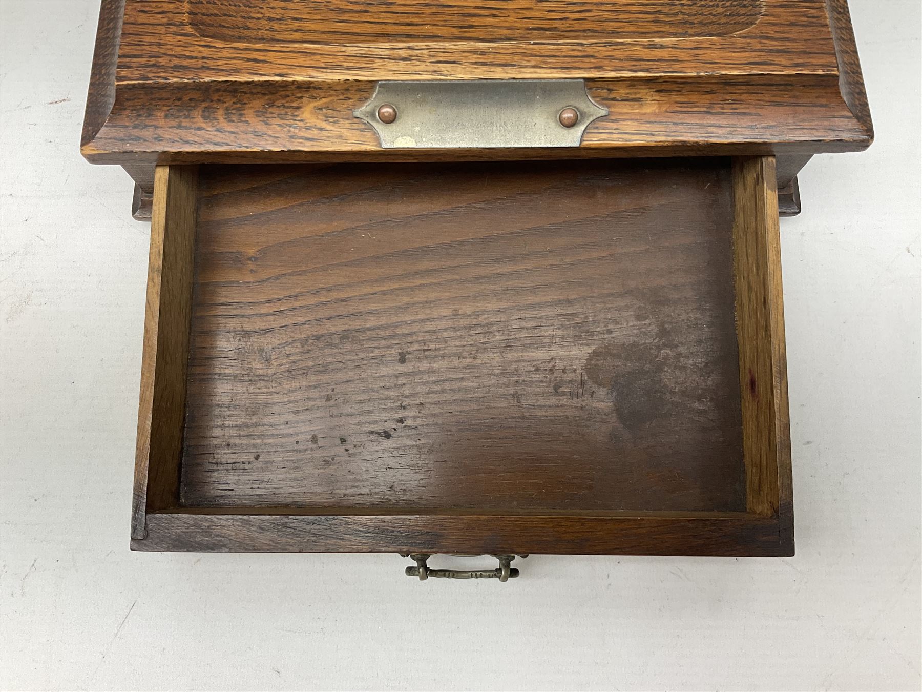 19th century Oak desk stand - Image 2 of 4