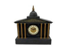 19th Cent.French mantle clock fitted with a quartz movement
