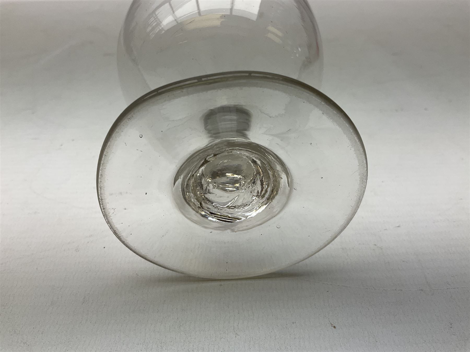 Late 18th/early 19th century drinking glass with rummer type bowl - Bild 3 aus 4