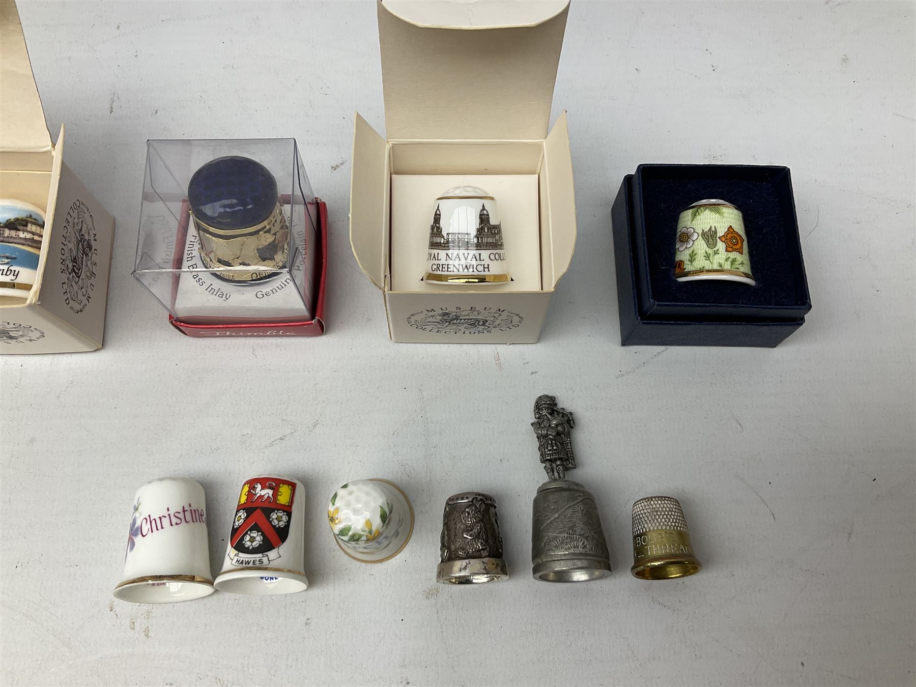 Quantity of thimbles to include ceramic and metal and cloisonn� examples - Image 4 of 6