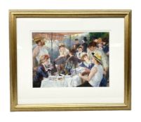After Pierre Auguste Renoir (French 1841-1919): 'Luncheon of the Boating Party'