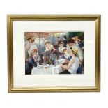 After Pierre Auguste Renoir (French 1841-1919): 'Luncheon of the Boating Party'