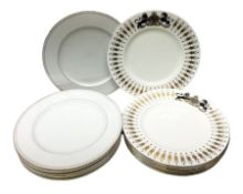 Seven Minton dinner plates