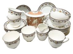 Shore & Coggins Longton tea wares to include teacups