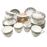 Shore & Coggins Longton tea wares to include teacups