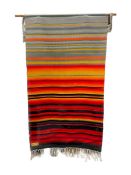 Red-grey striped tapestry/wall hanging
