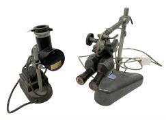 A C. Baker of London electric microscope and A J Swift & Son