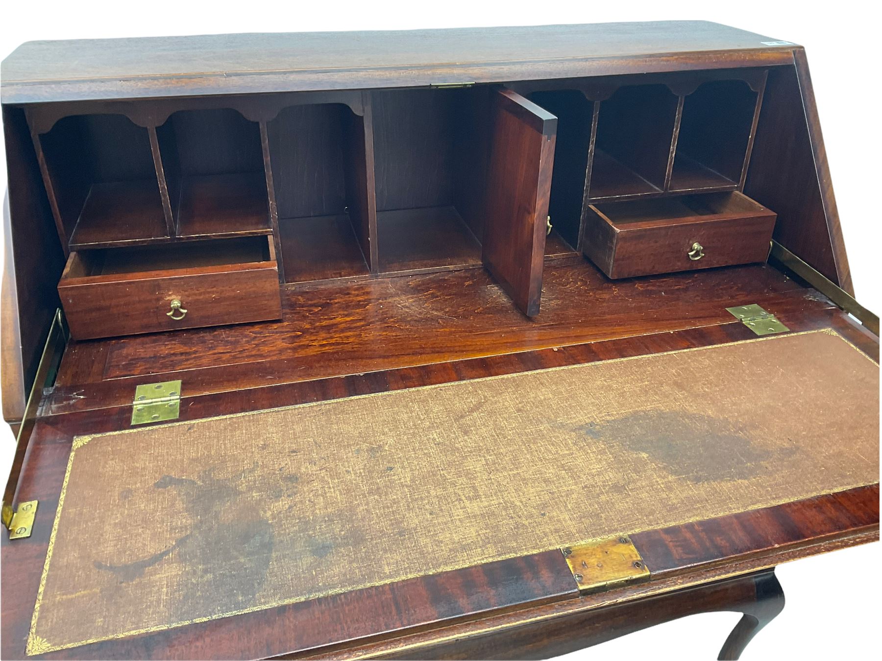 Georgian style mahogany bureau - Image 6 of 11