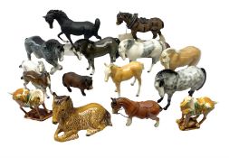 Collection of horse figures