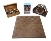 1950s Smiths mahogany mantel clock