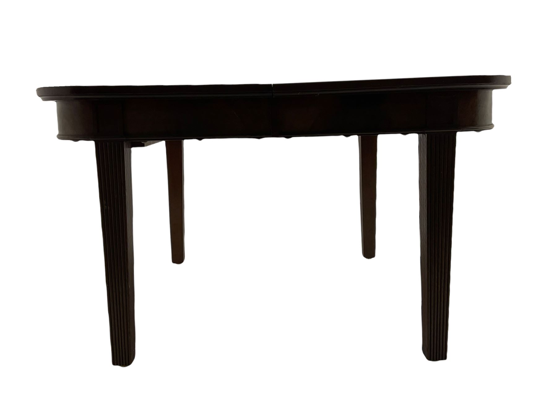 19th century mahogany extending dining table with leaf