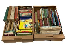 Various children's books in two boxes