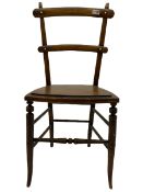 19th century stained beech chair