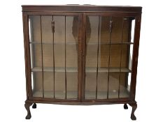 Early 20th century mahogany display cabinet