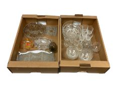 Glassware in two boxes