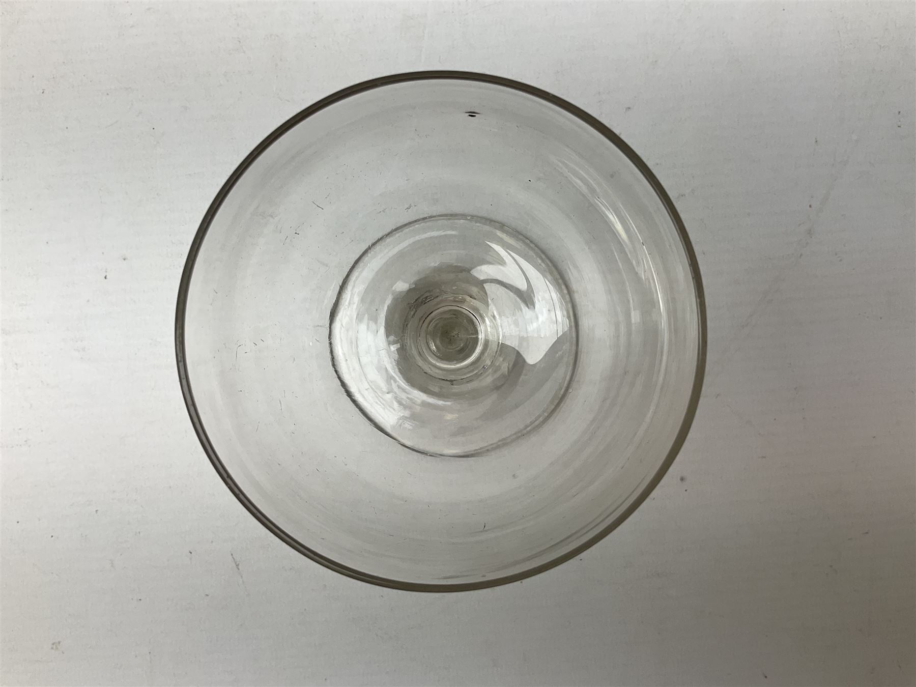Late 18th/early 19th century drinking glass with rummer type bowl - Bild 2 aus 4
