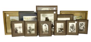 Eight Sutcliffe framed prints