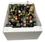 Collection of miniature spirits & liqueurs