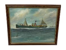 Tommy Robson (British 20th century): Scarborough Trawler St Auk SH2 - Ship's Portrait