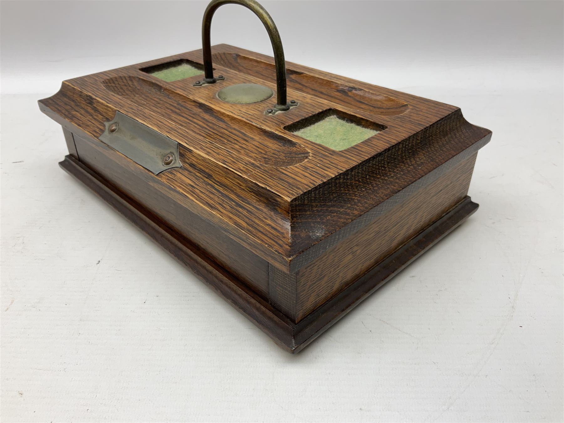 19th century Oak desk stand - Image 3 of 4