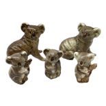 Five Beswick Koala bears