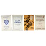 Four 1960s football programmes for F.A. Cup second replay games at neutral grounds - 1964 6th Round