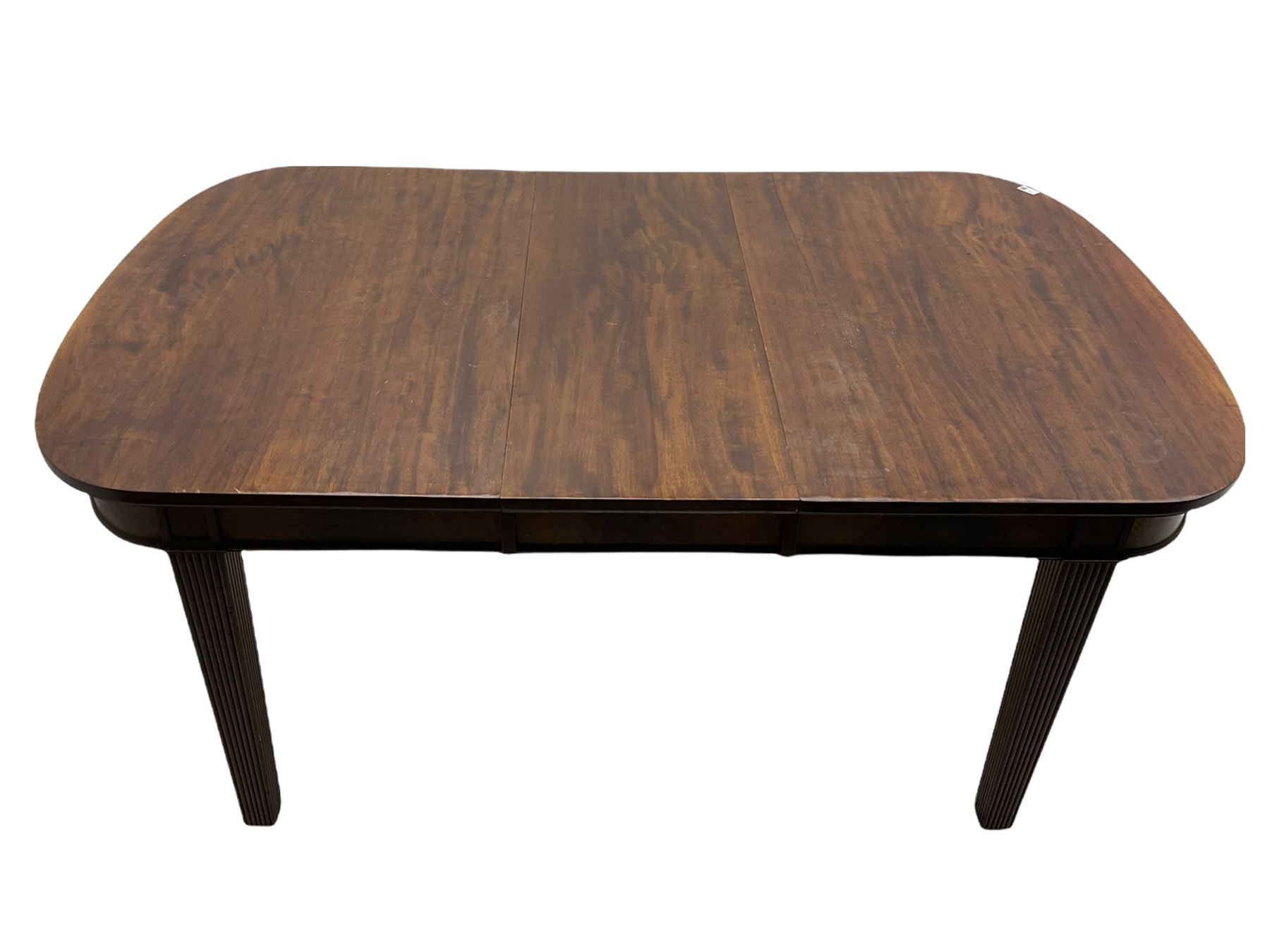 19th century mahogany extending dining table with leaf - Image 9 of 11
