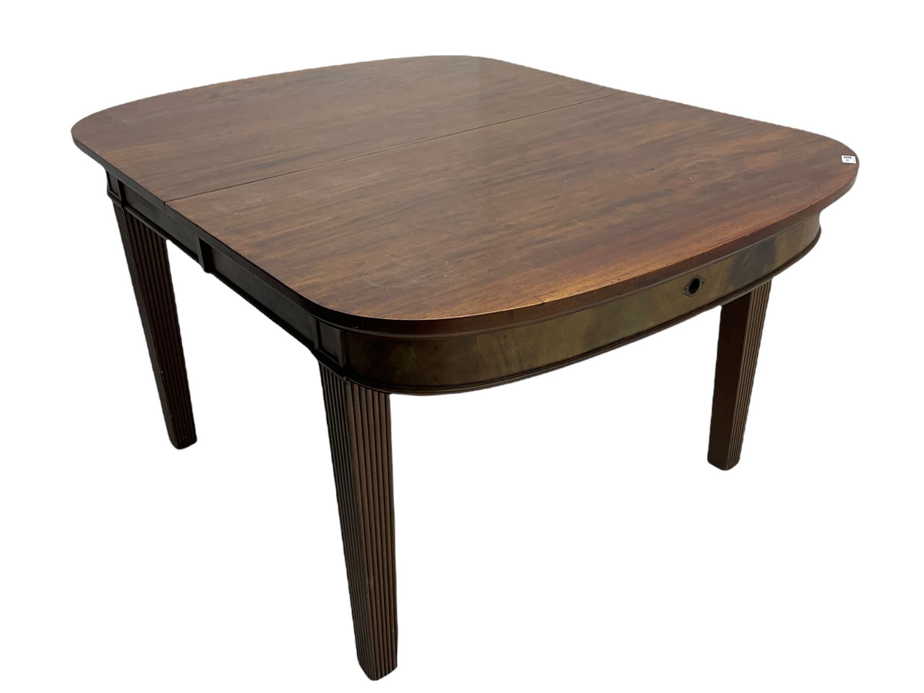 19th century mahogany extending dining table with leaf - Image 5 of 11