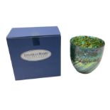 Jonathan Harris glass cup vase in the 'Everglades' pattern