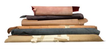 Leather: six skins of various colours to include red
