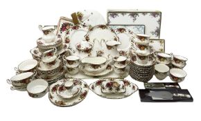 Royal Albert Old Country Roses pattern tea and part dinner service