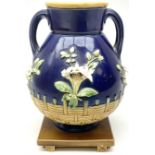 Minton majolica vase