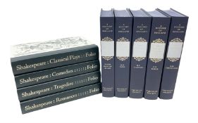 Folio Society - nine volumes including five 'A History of England' and four William Shakespeare 'The
