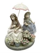Lladro figural group Flowers for Sale