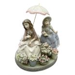 Lladro figural group Flowers for Sale