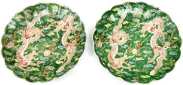 Pair of Japanese Meiji period plates